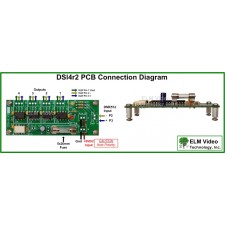 DMX Splitter 1x4 Optical Input PCB