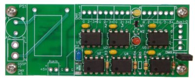 DMX Splitter 1x5 PCB w/ Power Supply Option