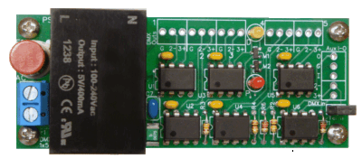DMX Splitter 1x5 PCB w/ Power Supply Option