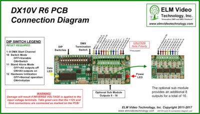 DMX 0-10 Volt Analog Converter PCB