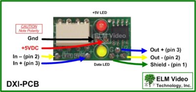 DMX Optical Input Isolator In Line PCB