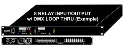DMX Relay Driver Controller 19" 1RU Rack Mount