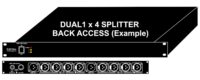 DMX Splitter 1x8  1RU Rack Mount