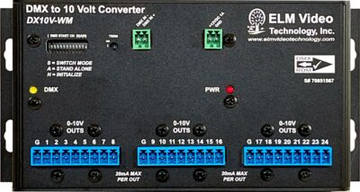 DMX 0-10 Volt Analog Converter Wall Mount