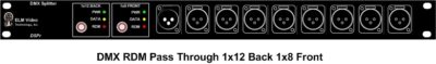 DMX Splitter 1x12 Optional RDM Customizable 1RU Rack Mount