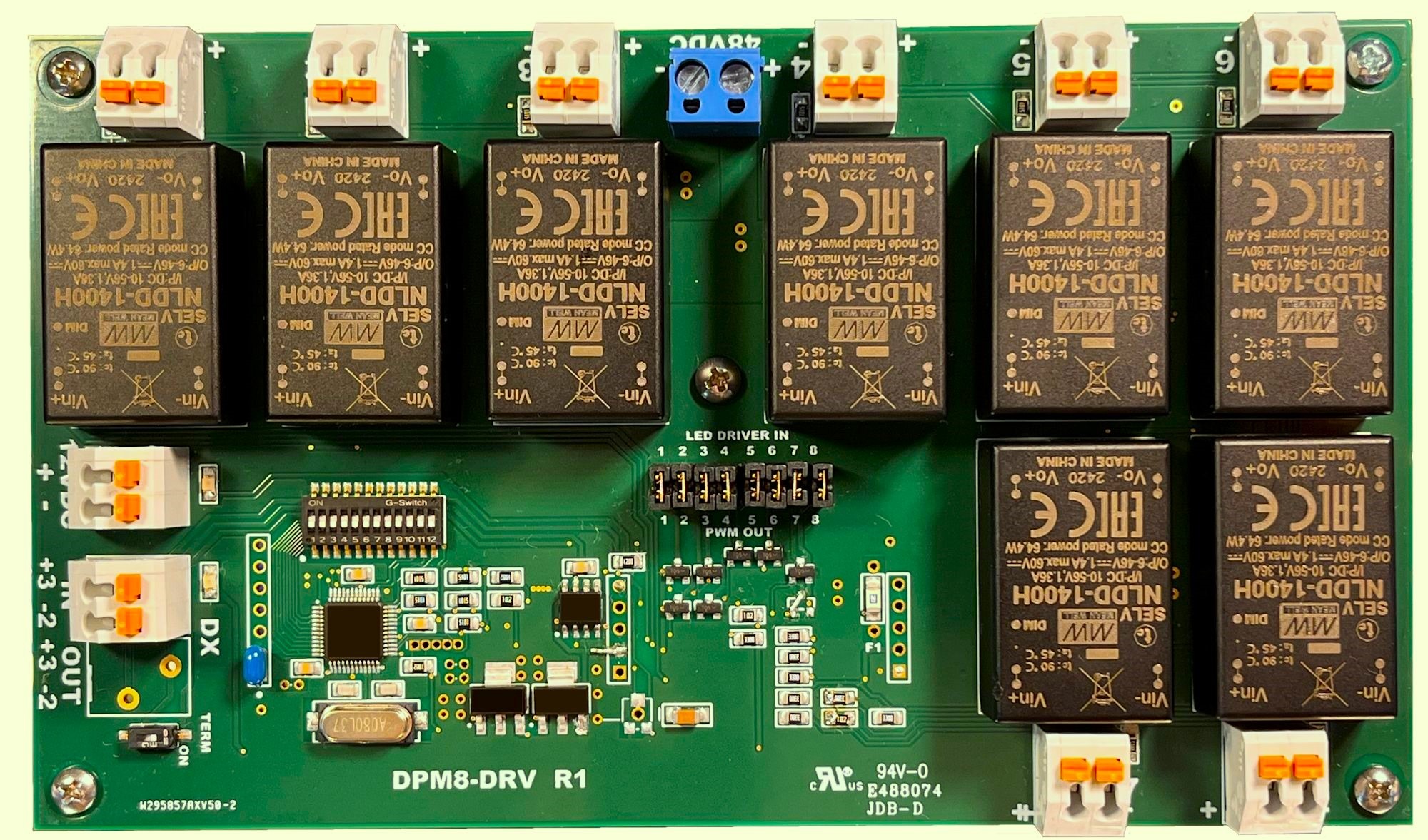 DMX to PWM Driver PCB